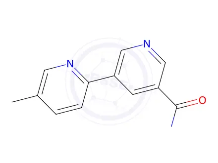 Chemical structure of 5-Methyl-[2,3'-bipyridine]-5'-carboxamide