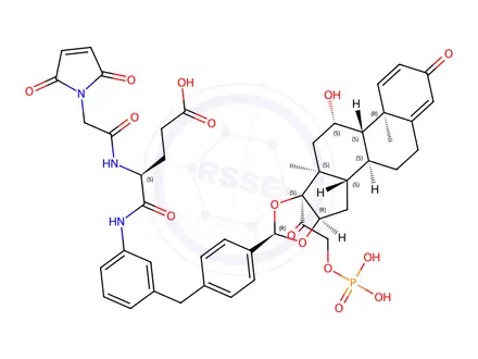 Chemical structure of Glucocorticoid receptor agonist-1 phosphate Gly-Glu-Mal