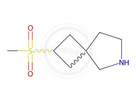 Chemical structure of 2-(methylsulfonyl)-6-Azaspiro[3.4]octane