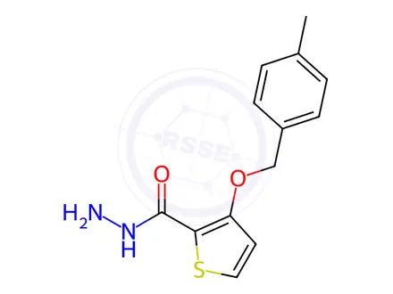 Chemical structure of 3-[(4-METHYLBENZYL)OXY]-2-THIOPHENECARBOHYDRAZIDE