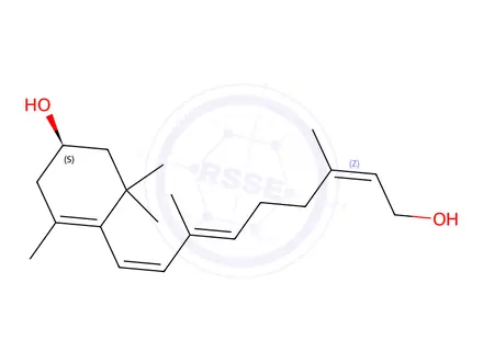 Chemical structure of (3β)-11,12-Dihydro-Retin-3,15-diol