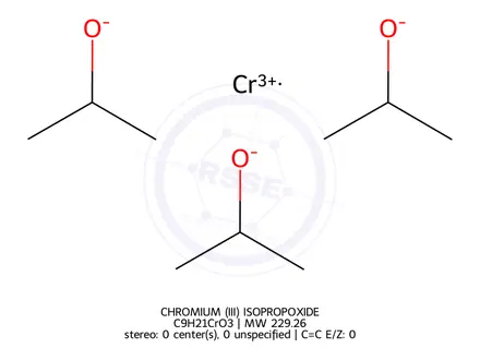 Chemical structure of CHROMIUM (III) ISOPROPOXIDE