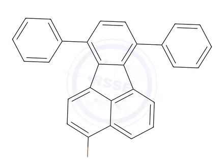 Chemical structure of 3-Bromo-7,10-diphenylfluoranthene