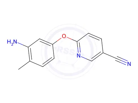 Chemical structure of 6-(3-Amino-4-methylphenoxy)nicotinonitrile