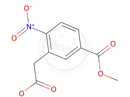 Chemical structure of 5-(METHOXYCARBONYL)-2-NITROPHENYLACETIC ACID METHYL ESTER