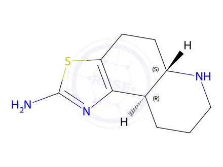 Chemical structure of TRANS-4,5,5A,6,7,8,9,9A-OCTAHYDROTHIAZOLO(4,5-F)QUINOLIN-2-AMINE