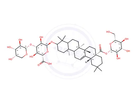 Chemical structure of Momordin II
