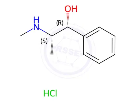 Chemical structure of Ephedrine Hydrochloride