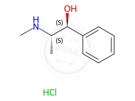 Chemical structure of Pseudoephedrine hydrochloride-* prec (P3850000)