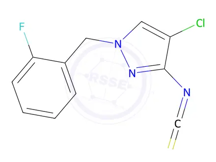 Chemical structure of 4-CHLORO-1-(2-FLUORO-BENZYL)-3-ISOTHIOCYANATO-1H-PYRAZOLE