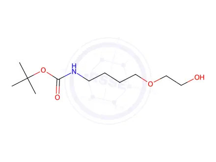 Chemical structure of tert-Butyl (4-(2-hydroxyethoxy)butyl)carbamate