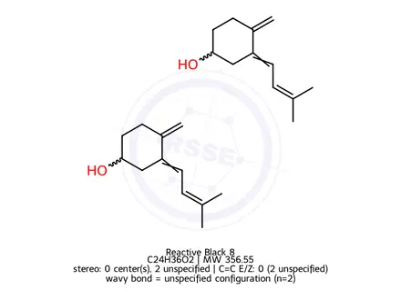 Chemical structure of Reactive Black 8