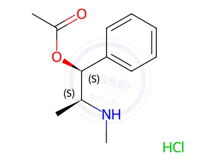 Chemical structure of rac O-Acetyl Pseudoephedrine Hydrochloride