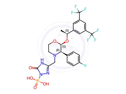 Chemical structure of Fosaprepitant Dimeglumine Impurity 2 Monomer
