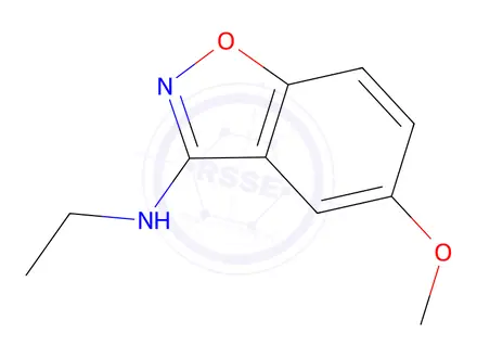 Chemical structure of Ethyl-(5-methoxy-benzo[d]isoxazol-3-yl)-amine