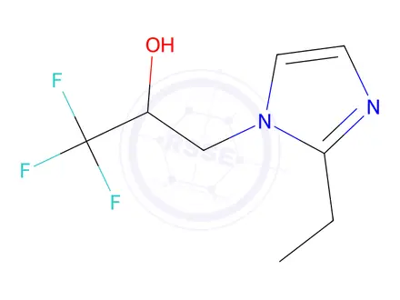 Chemical structure of 3-(2-ethyl-1h-imidazol-1-yl)-1,1,1-trifluoropropan-2-ol