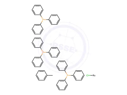 Chemical structure of Chlorohydridotris(triphenylphosphine) rutheniuM(II) toluene adduct