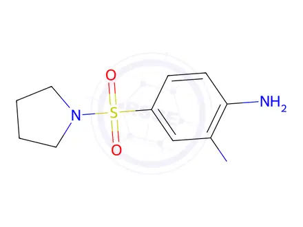Chemical structure of 4-(Pyrrolidin-1-ylsulfonyl)benzene-1,2-diamine