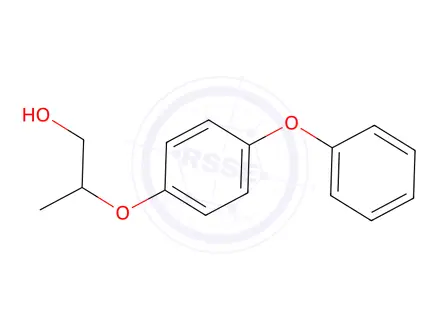 Chemical structure of 1-Propanol, 2-(4-phenoxyphenoxy)-