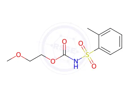 Chemical structure of 2-Methoxyethyl (o-tolylsulfonyl)carbamate