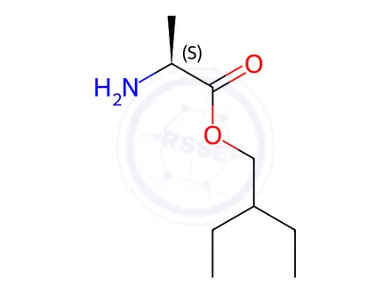 Chemical structure of 2-Ethylbutyl L-alaninate