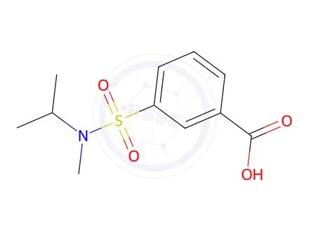 Chemical structure of 3-[Methyl(propan-2-yl)sulfamoyl]benzoic Acid