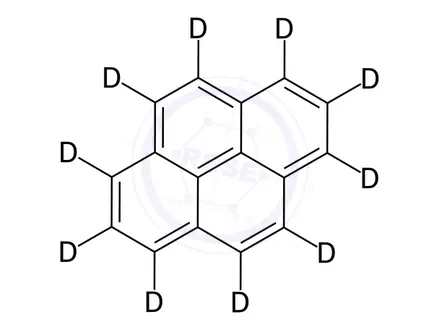 Chemical structure of Pyrene-d10