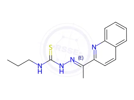 Chemical structure of N-Propyl-2-(1-(quinolin-2-yl)ethylidene)hydrazinecarbothioamide
