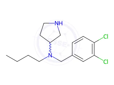 Chemical structure of N-Butyl-N-(3,4-dichlorobenzyl)pyrrolidin-3-amine