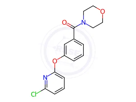 Chemical structure of {3-[(6-chloro-2-pyridinyl)oxy]phenyl}(morpholino)methanone
