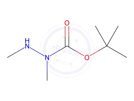 Chemical structure of tert-butyl 1,2-dimethylhydrazine-1-carboxylate