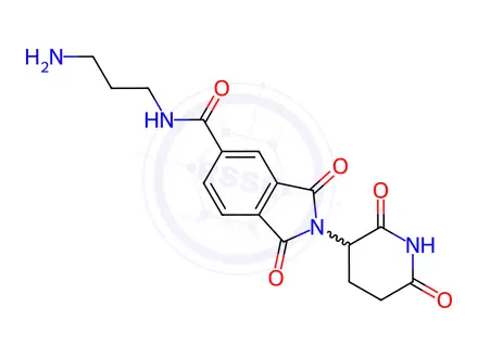 Chemical structure of Thalidomide-5-(C3-amine)