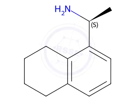 Chemical structure of (S)-1-(5,6,7,8-tetrahydronaphthalen-1-yl)ethan-1-amine