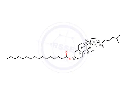 Chemical structure of Cholesteryl Palmitate(C16:0)