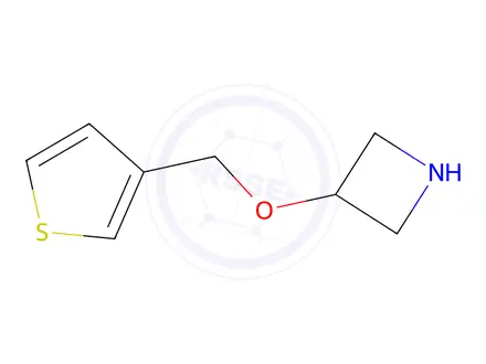 Chemical structure of 3-(Thiophen-3-ylmethoxy)azetidine