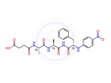 Chemical structure of Suc-Ala-Ala-Phe-pNA