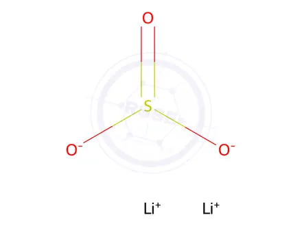 Chemical structure of dilithium sulphite