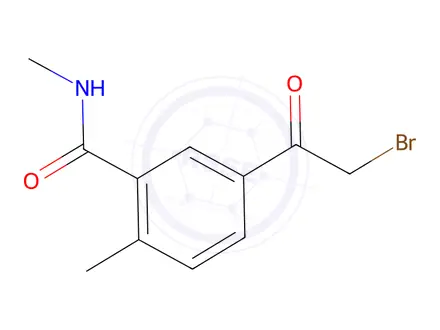 Chemical structure of 5-(2-Bromoacetyl)-N,2-dimethylbenzamide