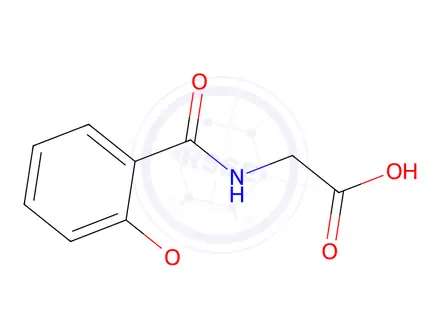 Chemical structure of 2-[(2-methoxyphenyl)formamido]acetic acid