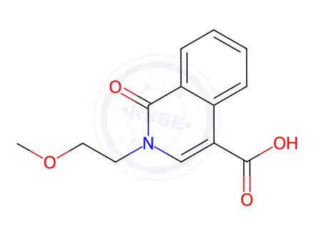 Chemical structure of 2-(2-Methoxyethyl)-1-oxo-1,2-dihydroisoquinoline-4-carboxylic acid
