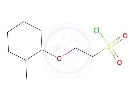 Chemical structure of 2-((2-Methylcyclohexyl)oxy)ethane-1-sulfonyl chloride