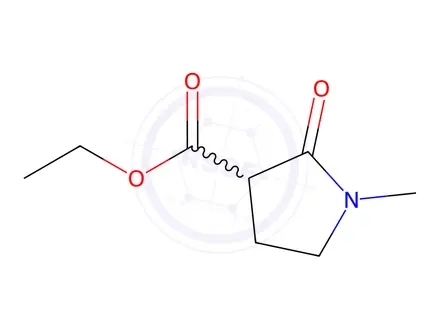 Chemical structure of Ethyl 1-methyl-2-oxopyrrolidine-3-carboxylate