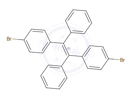 Chemical structure of (E)-1,2-bis(4-bromophenyl)-1,2-diphenylethene