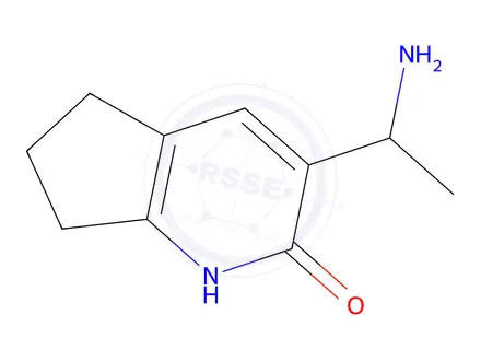 Chemical structure of 3-(1-Aminoethyl)-6,7-dihydro-1H-cyclopenta[b]pyridin-2(5H)-one