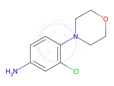 Chemical structure of 3-Chloro-4-morpholin-4-yl-phenylamine