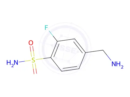 Chemical structure of 4-(Aminomethyl)-2-fluorobenzenesulfonamide