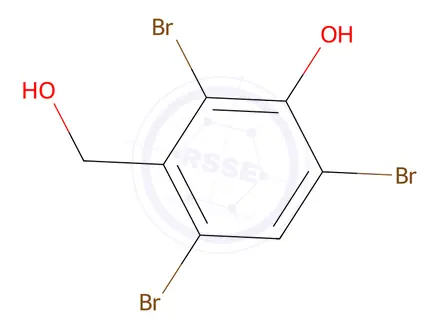 Chemical structure of 3-Hydroxy-2,4,6-tribromobenzyl alcohol