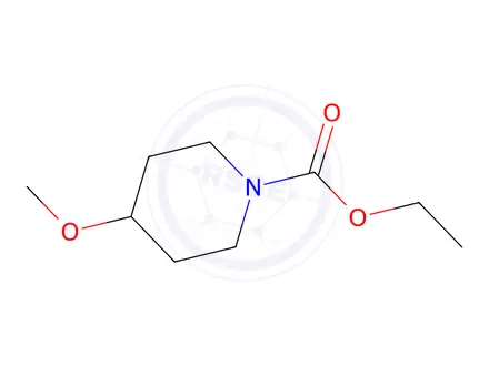Chemical structure of 1-Piperidinecarboxylic acid, 4-methoxy-, ethyl ester
