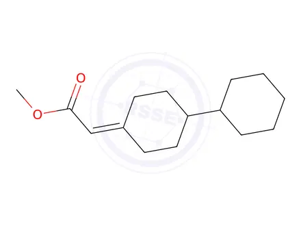 Chemical structure of Methyl 2-([1,1'-bi(cyclohexan)]-4-ylidene)acetate