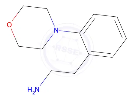 Chemical structure of 2-(4-Morpholinyl)benzeneethanamine 2HCl